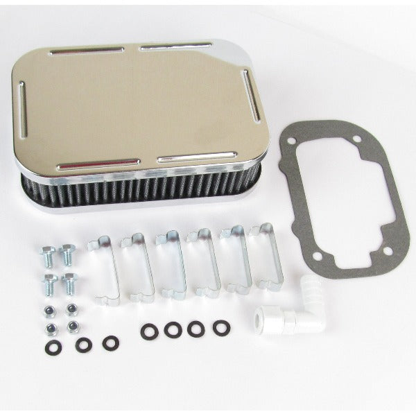 Filtre à air chrome 45mm Carburateur WEBER DGV/DGAV/DGEV