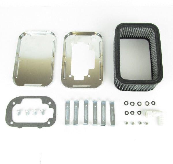 Filtre à air chrome 65mm Carburateur WEBER DGV/DGAV/DGEV