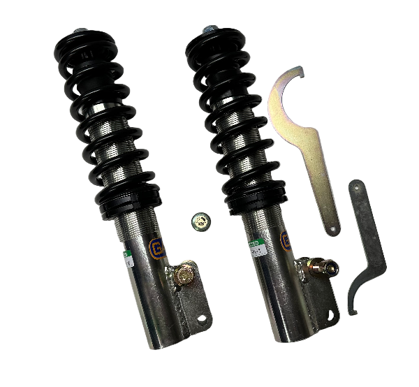 Kit Amortisseurs Combinés filetés Avants ajustables GAZ Shocks VW Caddy MK1