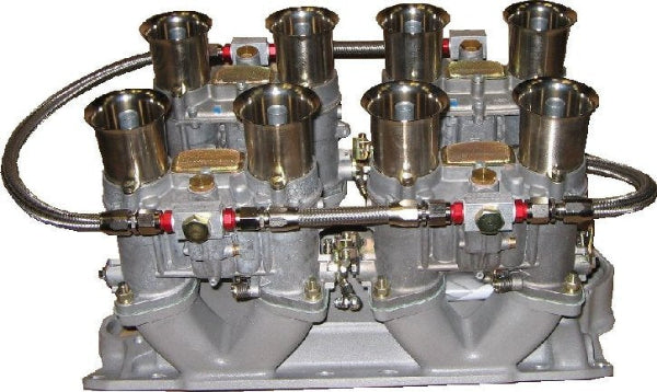 Kit Conversion 4 x Carburateurs WEBER 48IDA pour Chevrolet Small Block