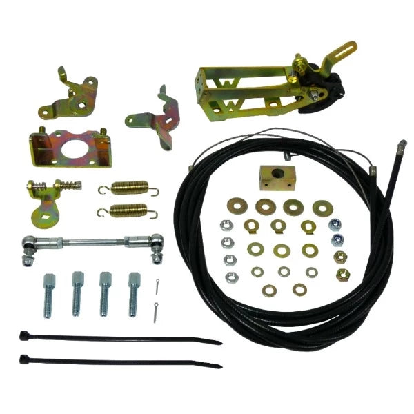 Commande Accélérateur Carburateur WEBER DCOE double cable Inférieure