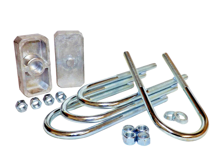 Kit de rabaissement arrière Grayston – Cales pour lames de ressort Ford Escort Mk1/Mk2, Capri, Anglia, Cortina Mk1/Mk2 etc