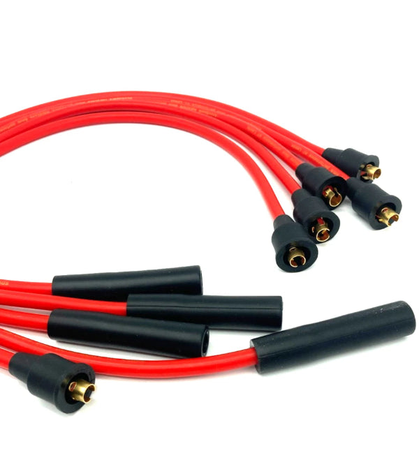Fils Bougies Haute Tension (HT) en Silicone 8 mm Haute Performance pour Moteurs Ford Pinto