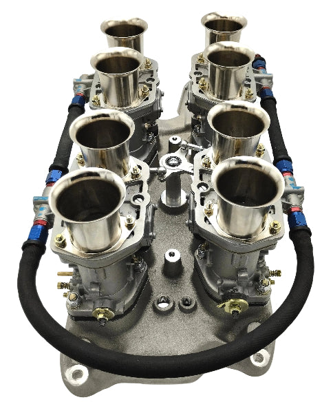 Kit Conversion 4 x Carburateurs WEBER 48 IDF pour Ford V8 289/302 smallblock