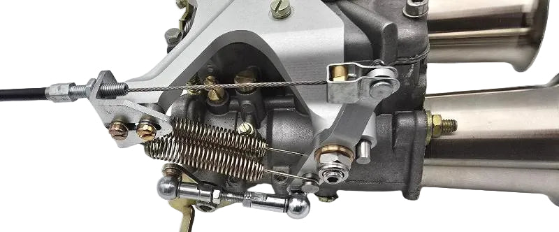 Commande accélérateur Carburateur WEBER DCOE Supérieur low profile