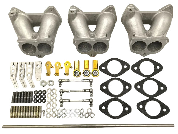 Kit Pipe Admission Triple Carburateurs WEBER DCOE Austin Healey 6 cylindres, conduite à gauche