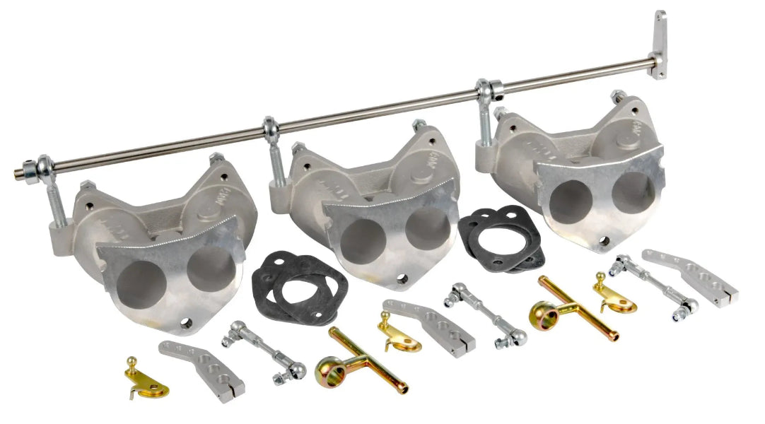 Collecteur d’Admission et Tringlerie – Carburateurs Weber Triple DCOE pour MGC 6 Cylindres