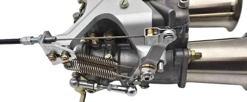 Kit Conversion Carburateur WEBER 45 DCOE Austin Mini Moteur Serie A tringlerie low profile