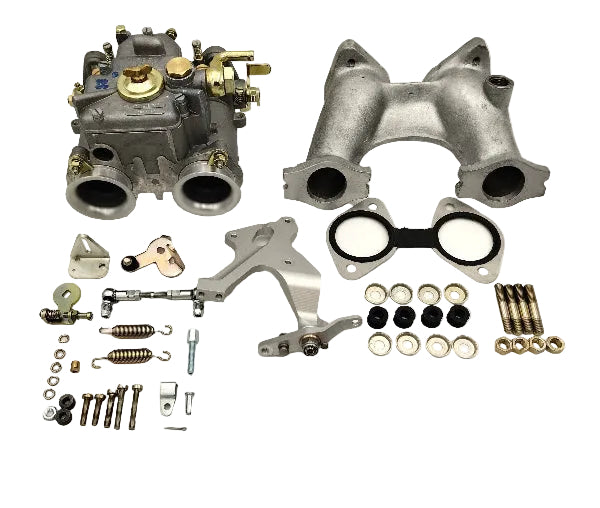 Kit Conversion Carburateur WEBER 40 DCOE Austin Mini Moteur Serie A tringlerie Low Profile