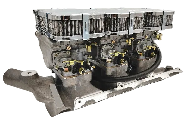 Kit Conversion Triple Carburateurs WEBER DCNF Ford V6 Cologne