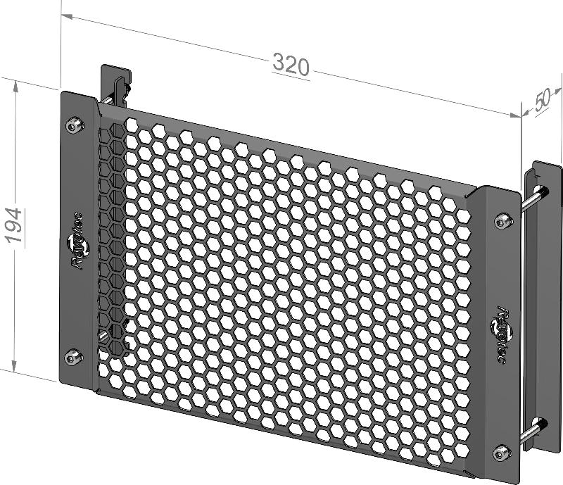 Grille de Protection Radiateur d’Huile Inox Revotec 25 rangées
