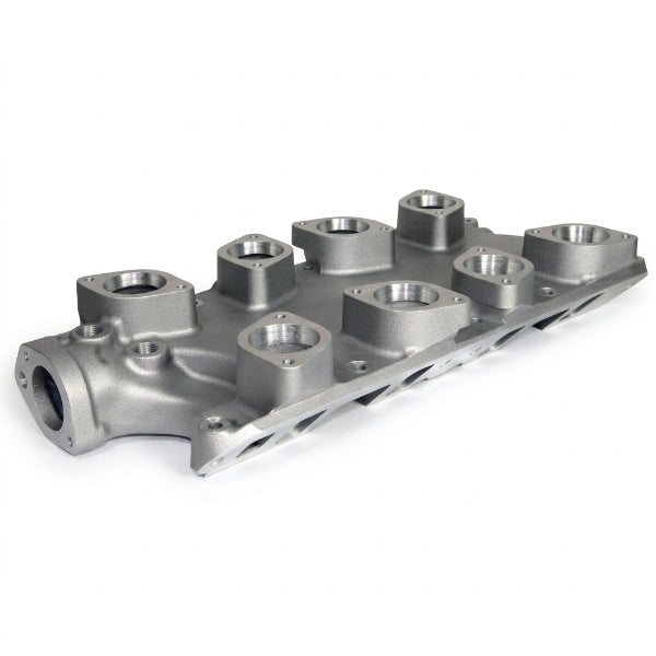 Collecteur d’admission en aluminium Ford Mustang V8 289 et 302 pour quatre carburateurs WEBER 48 IDA, style Mustang.