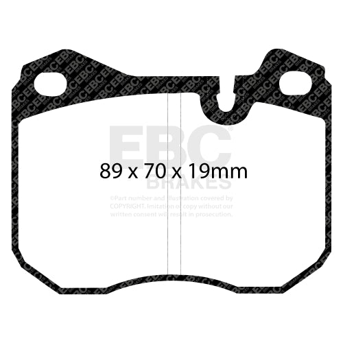 Plaquettes Freins Avants Porsche 924 928 944 EBC Yellow