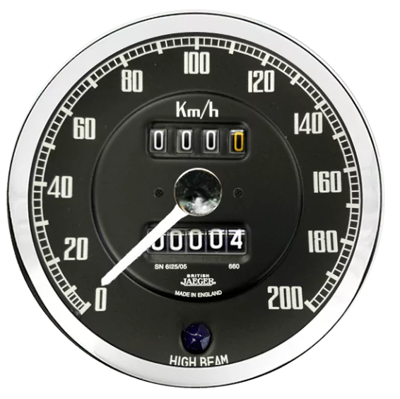 Compteur de Vitesse Mécanique Smiths Classic MGB 100mm JAEGER