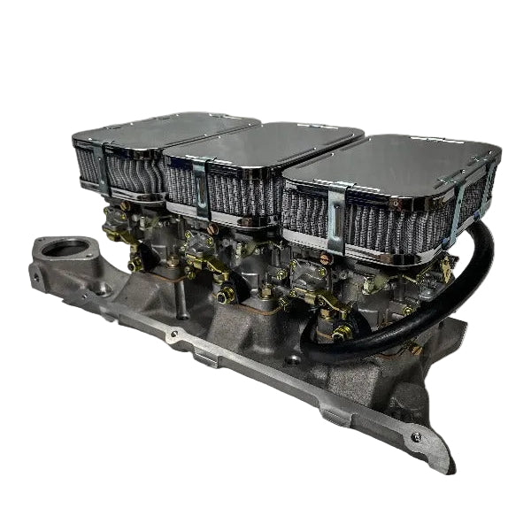 Kit Conversion Triple Carburateurs WEBER 40 DCNF Ford V6 Essex
