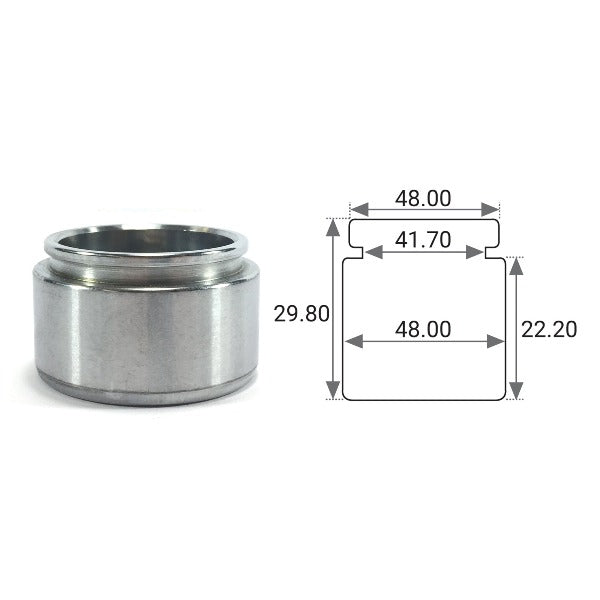 Piston Acier Etriers Freins Ford 48mm