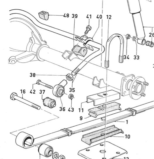 Silent Bloc Barre Anti Roulis AR Chassis Ford Escort MK1 / MK2