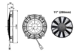 Ventilateur Comex Slimline 11" (280mm)