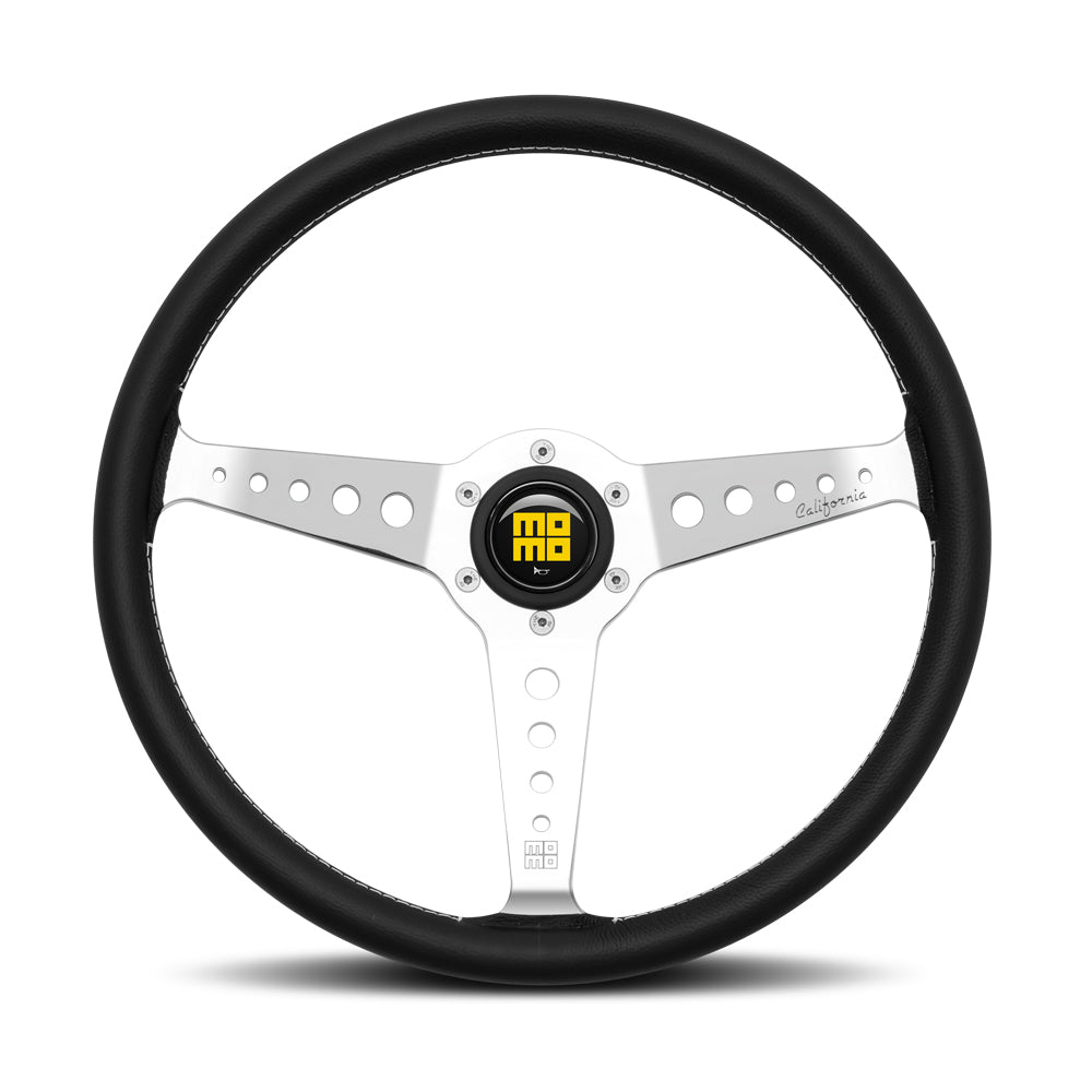 Volant MOMO California Heritage noir et chrome