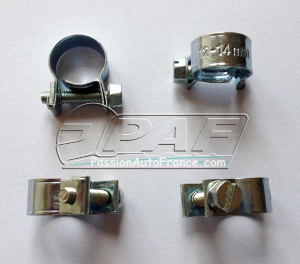 Screw-on fuel hose clamp for WEBER carburetor