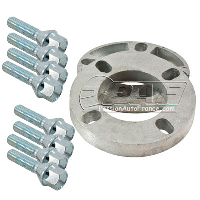 Kit elargisseurs de voies competition 10mm Boulons métrique 12mm x 1.5 portée hémisphérique VW Golf