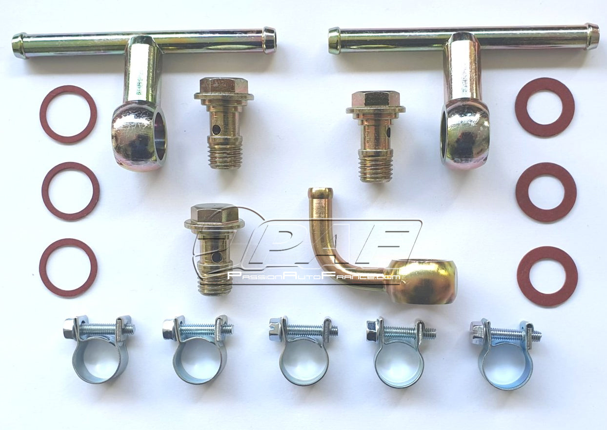 Banjo Triple Fuel Connection Kit for WEBER DCOE DCO/SP Carburetors