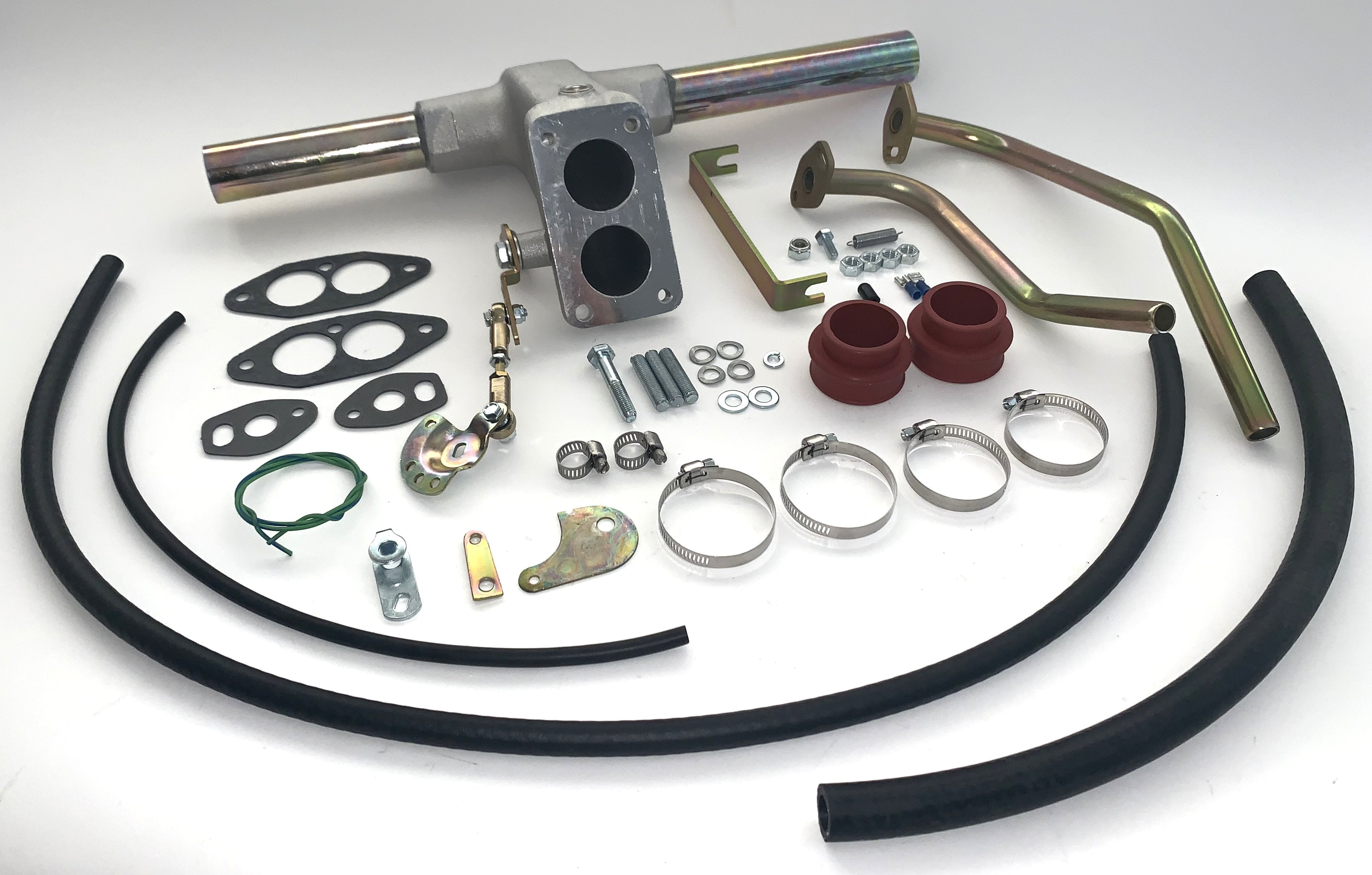 Kit Pipe Admission pour VW 1600 Type 1 ou Type 2 twin port Carburateur WEBER 32/36 DFAV / DFEV
