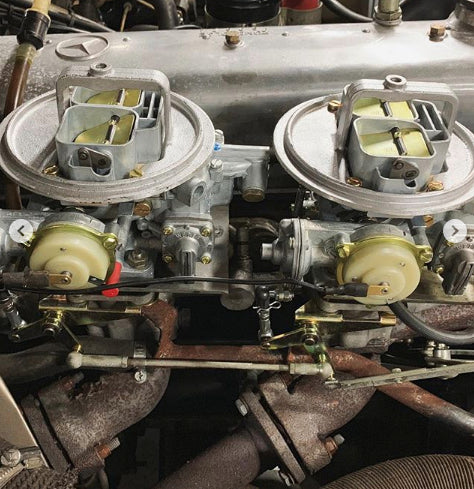 WEBER 38 DGES Double Carburetor Conversion Kit Mercedes Benz 230 / 250 / 280 Zenith