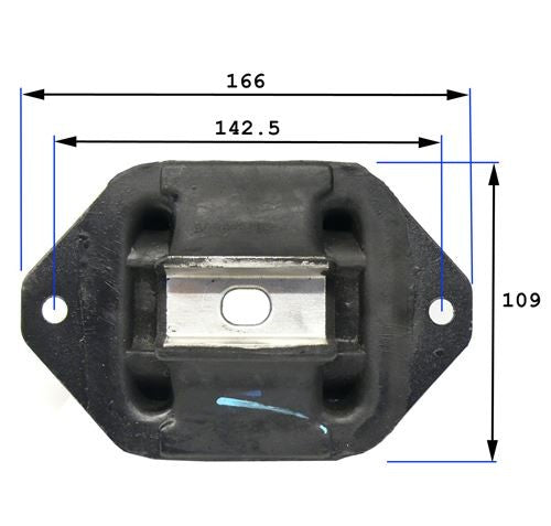 Silent Bloc Support de Boite Ford Type 9 et Ford Type 5 (4 vitesses)