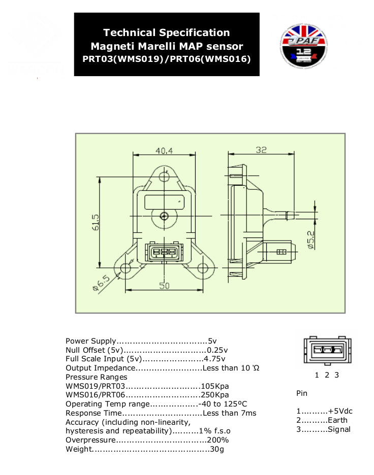 Capteur Magneti Marelli 064847157010 - Compatible Opel Astra, Meriva, Zafira - Pièce Auto Qualité OEM