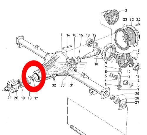 Differential Spacer for Ford Atlas Axle