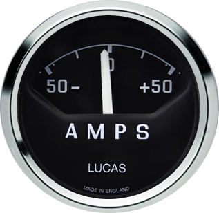 Smiths Cobra 50-0-50 Amps Lucas Ammeter