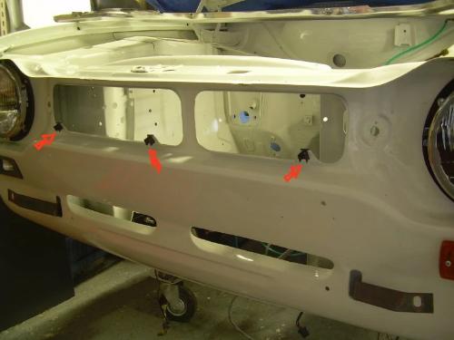 Agrafes prisonniers Calandre Escort MK1 RS2000 Mex