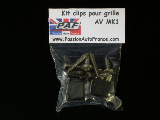 Kit clips Calandre AV Escort MK1 RS2000 Mexico Twincam