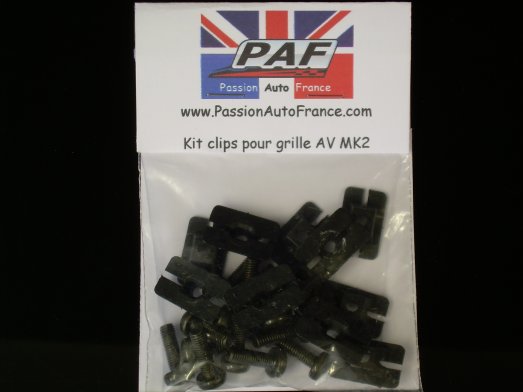 Kit clips Calandre AV Escort MK2 RS2000 Mexico RS1800