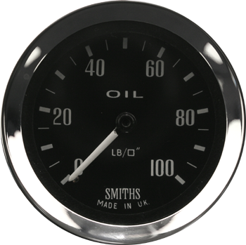 Manomètre Pression Huile Mécanique Smiths Classic 0-100psi