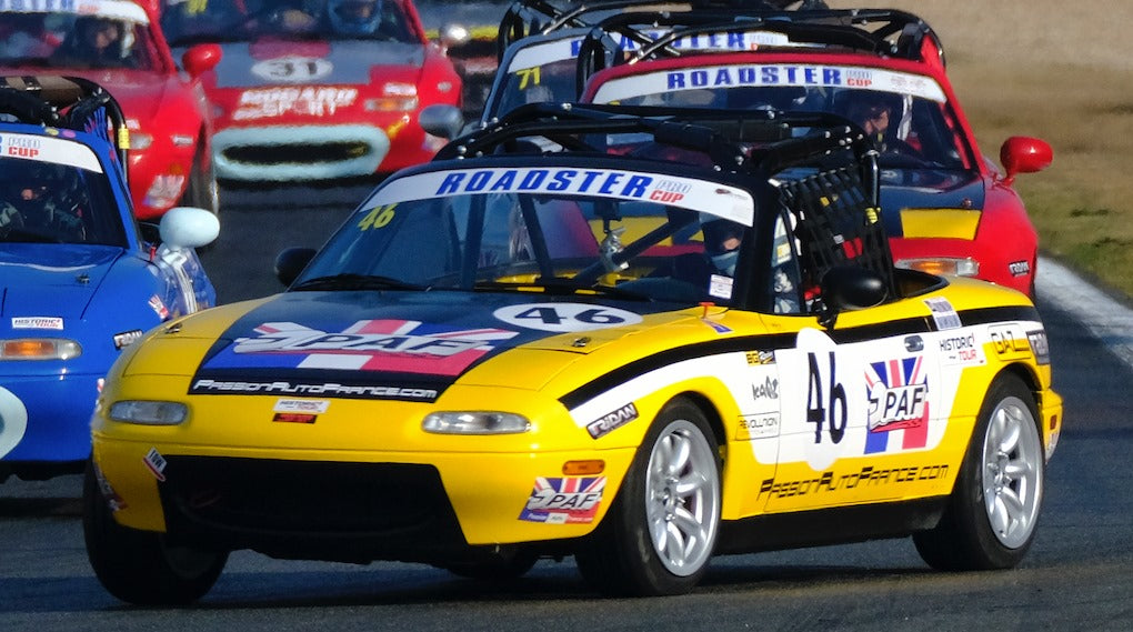 Mazda MX5 NA MK1 Roadster Pro Cup PassionAutoFrance sur le circuit de Magny Cours avec Yann Erhlacher