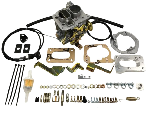 Kit conversion WEBER pour remplacement Carburateur Pierburg 2E2 VW Golf/Jetta/Scirocco 1.8 (1781cc) 1983-91 Boite Auto