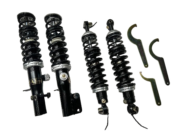 Kit Amortisseurs Combinés Filetés Réglables GAZ Shocks Gold pour Porsche 944/968