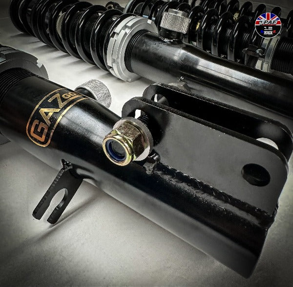 Kit Amortisseurs Combinés Filetés Réglables GAZ Shocks Gold pour Porsche 944/968