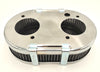 Filtre à air chrome oval 45mm Carburateur WEBER DCOE