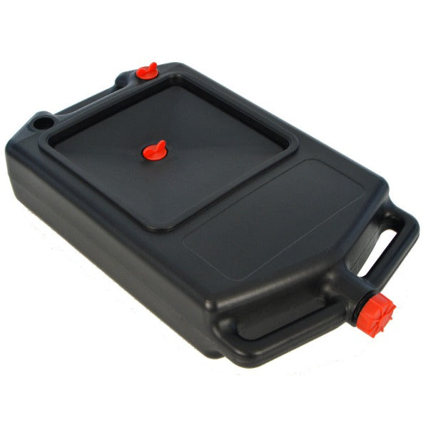Bac de vidange huile / eau - profil bas - 10 litres