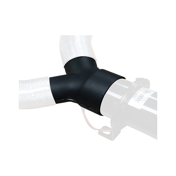 Manchon Y pour ventilateur en ligne Revotec et gaine aluminium semi rigide