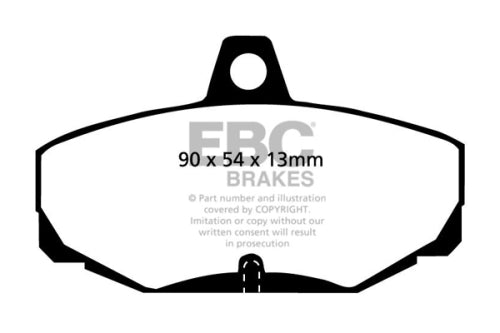 Plaquettes Freins EBC DP4617R Yellow