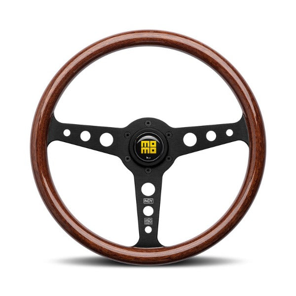 Volant MOMO Indy Heritage Bois & Aluminium Noir