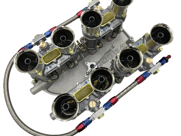 Kit Quadruple Carburateur WEBER 48 IDA pour Ford 289 / 302 V8 COBRA STYLE