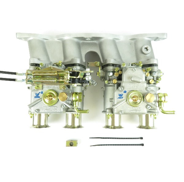 Commande Accélérateur Carburateur WEBER DCOE double cable supérieure.