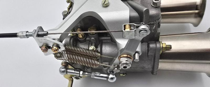 Kit Conversion Carburateur WEBER 40 DCOE Austin Mini Moteur Serie A tringlerie Low Profile