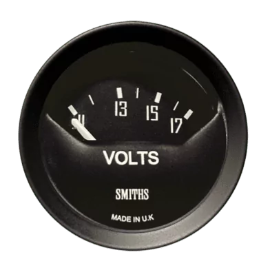 Voltmètre GT40 Smiths 52mm – Noir