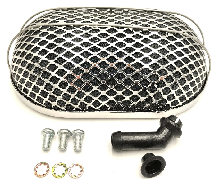 Filtre à air chrome "dome" Carburateur WEBER 30 DIC / DICA
